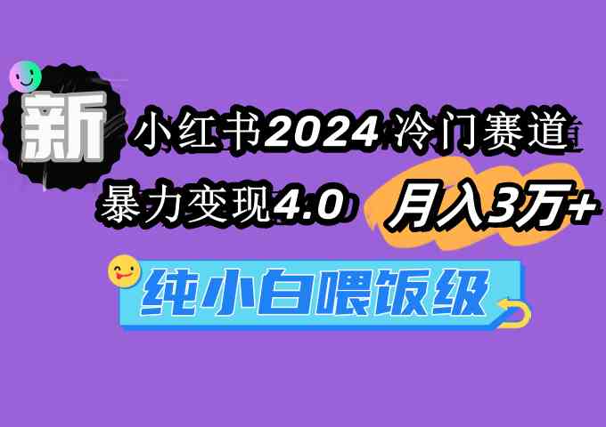 （9133期）小红书2024冷门赛道 月入3万+ 暴力变现4.0 纯小白喂饭级-佛系网创